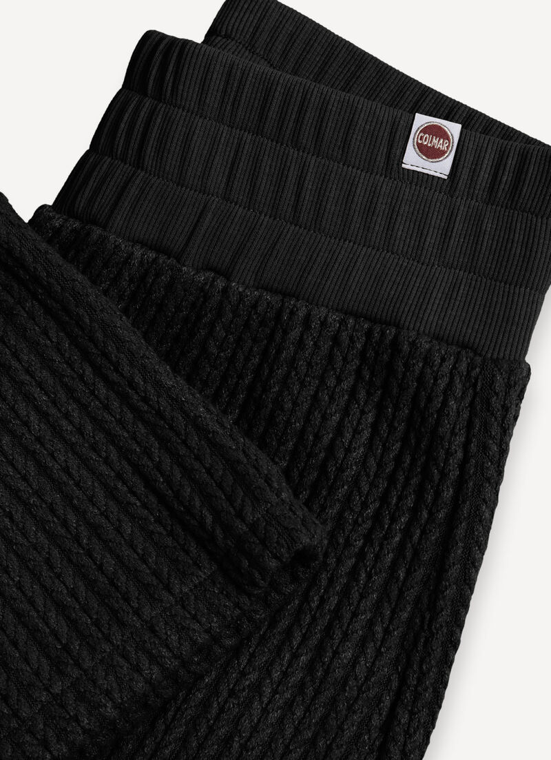 Cable-knit sweatpants