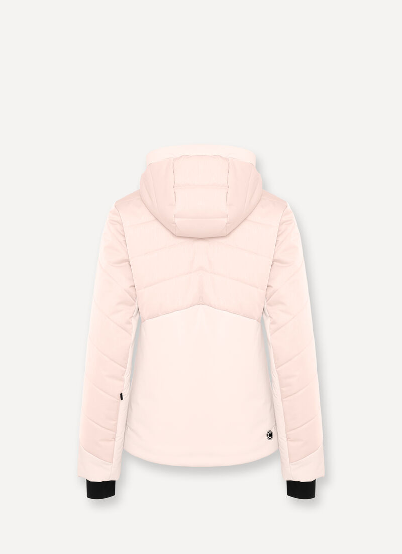 Satin fabric ski jacket