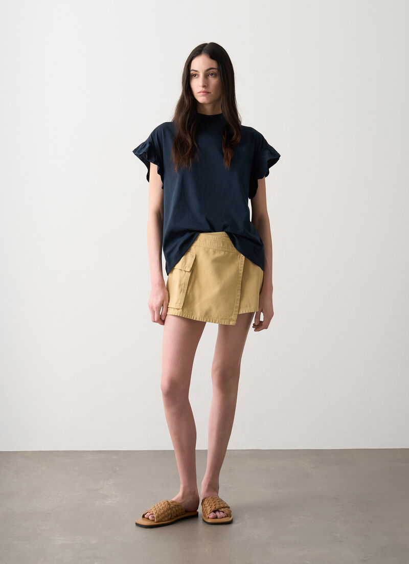 T-shirt with ruching