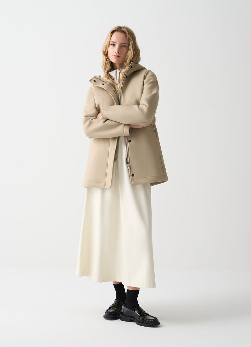 Coat with hood