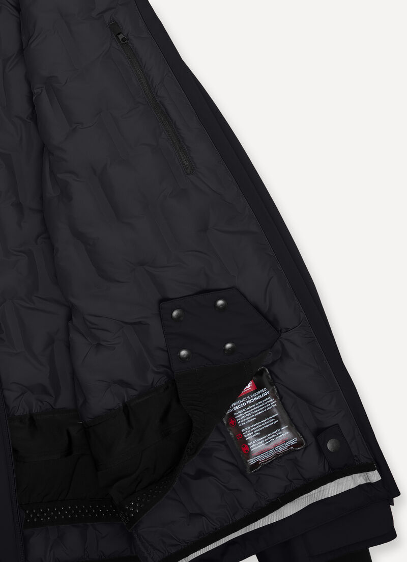 3-layer ski jacket with quilted lining