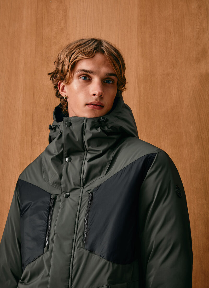 Waterproof down-padded parka