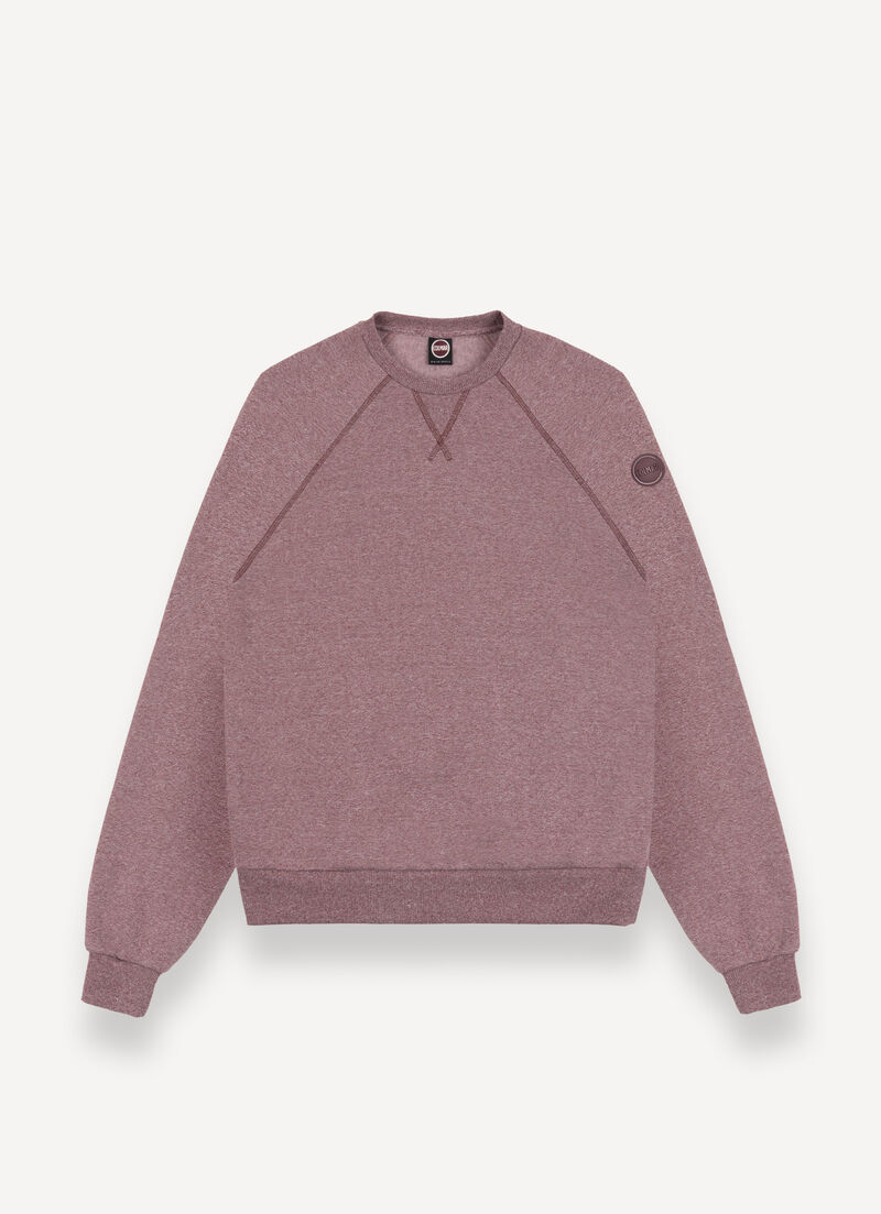 Melange crew-neck sweatshirt