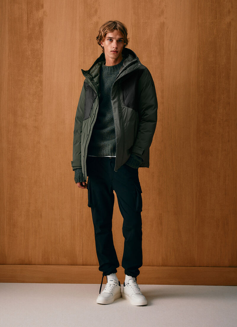 Waterproof down-padded parka