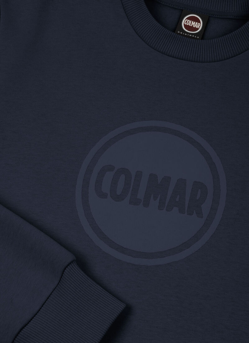 Crew-neck sweatshirt with logo