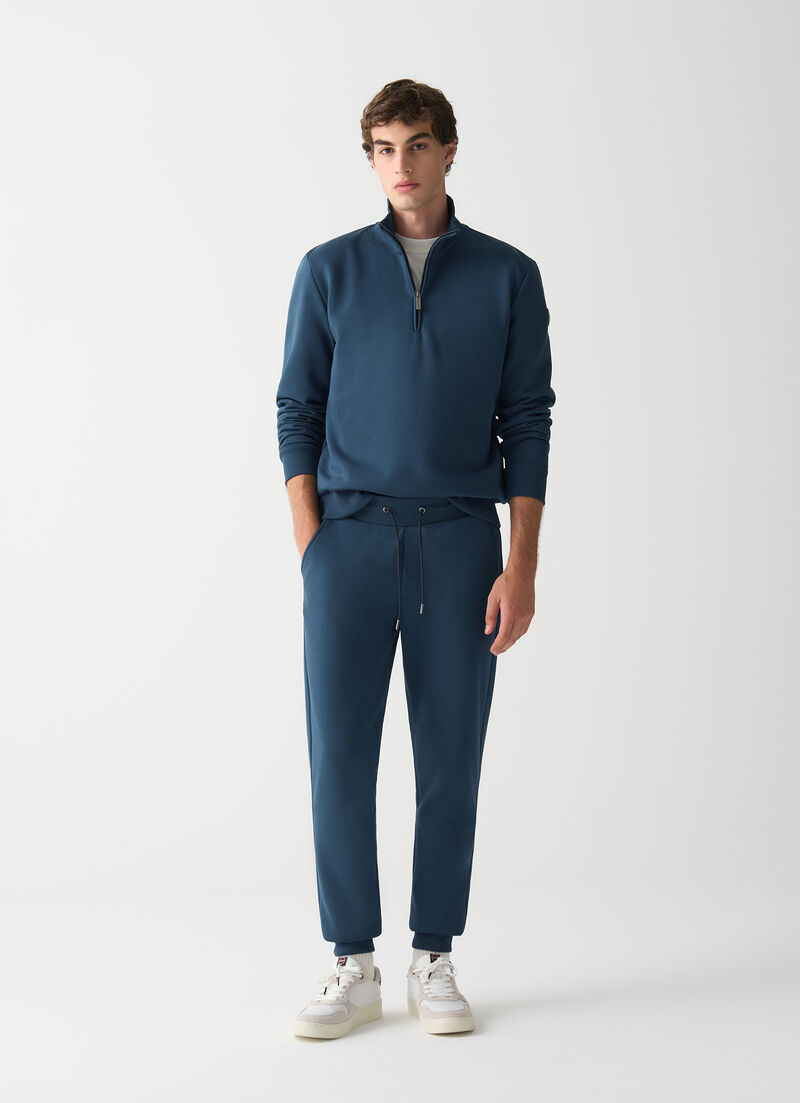 Cotton tracksuit bottoms