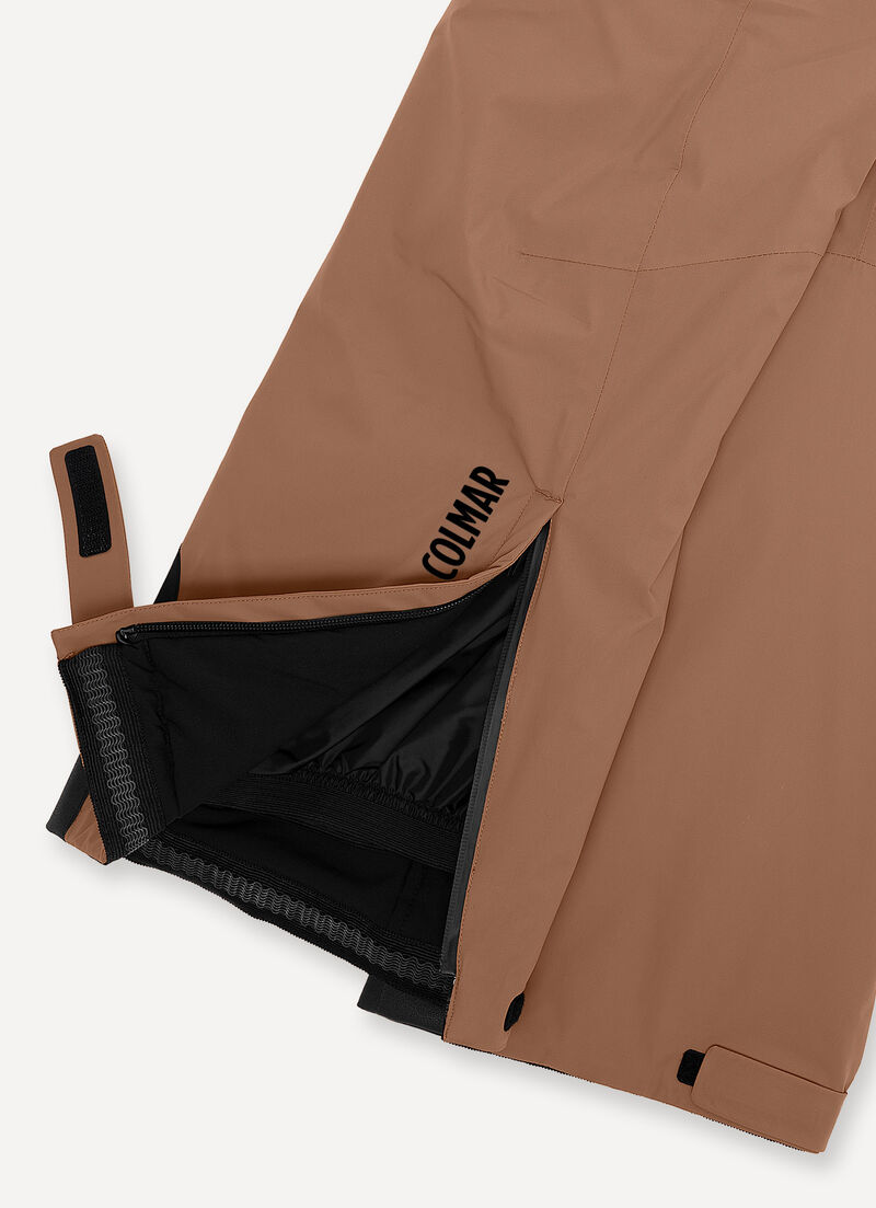 Two-way stretch padded ski salopettes