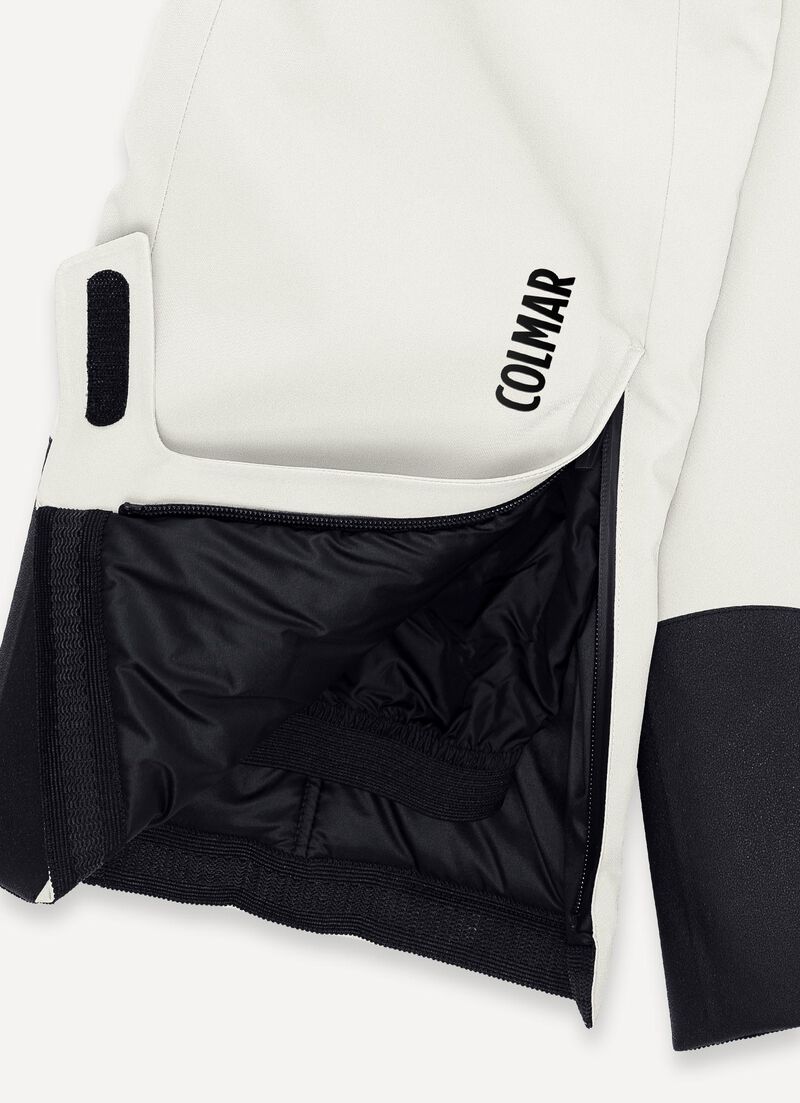 Padded 4Way fabric ski salopettes