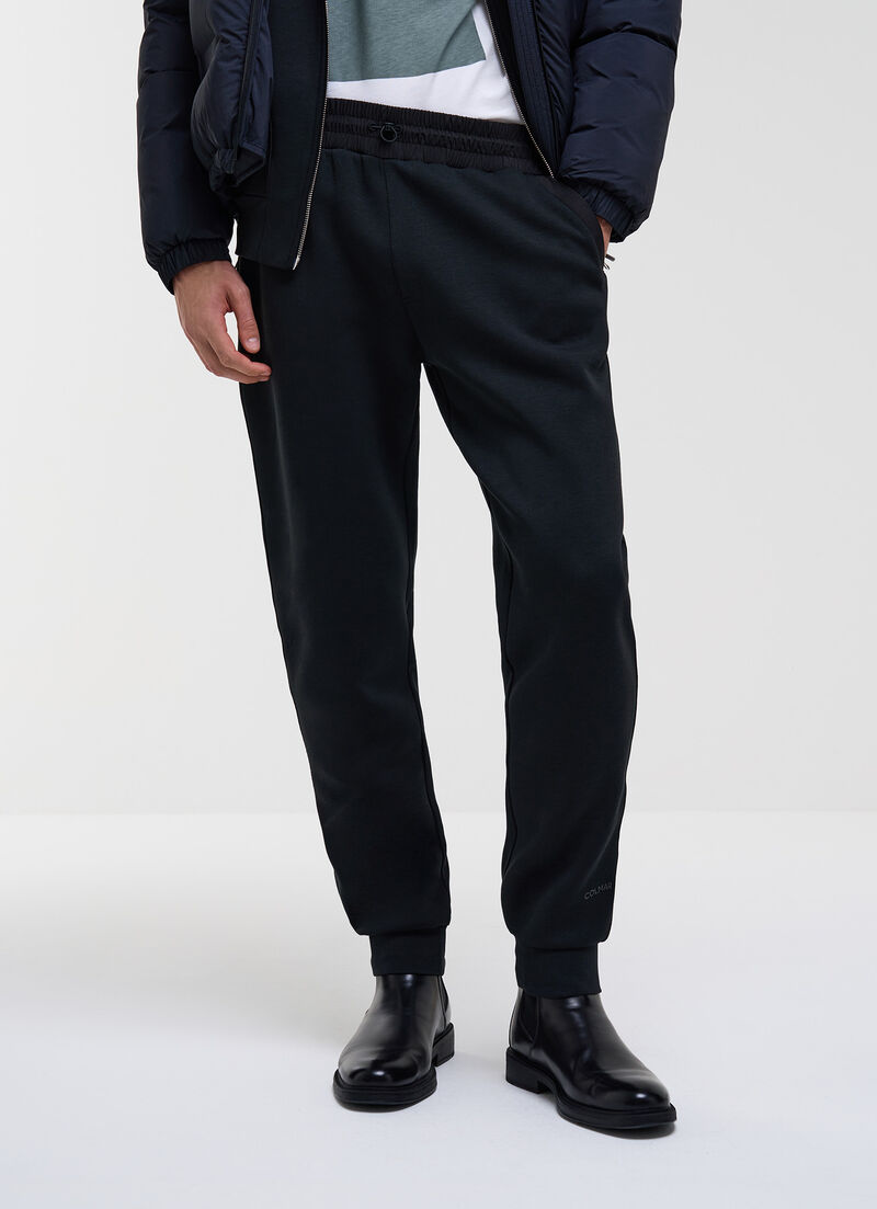 Tracksuit bottoms with nylon inserts