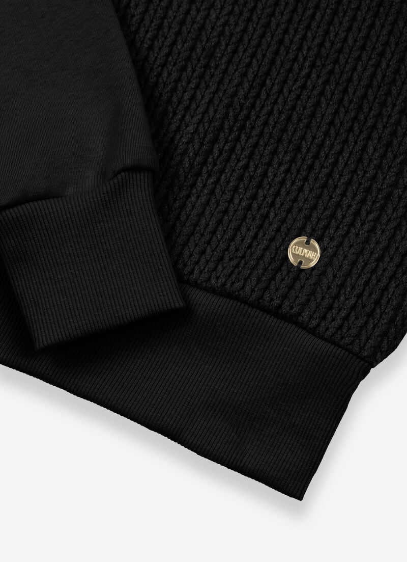 Cable-knit sweatshirt