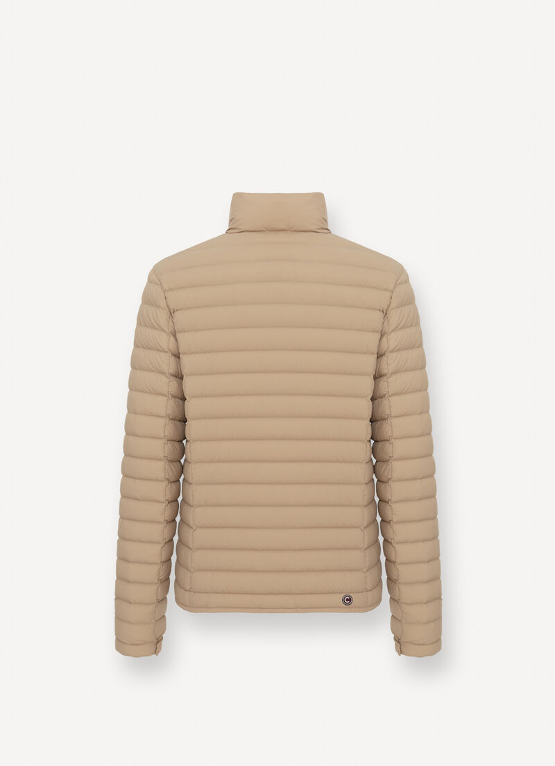 Light down jacket with padded collar