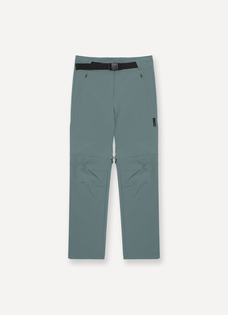 Technical zip-off trousers