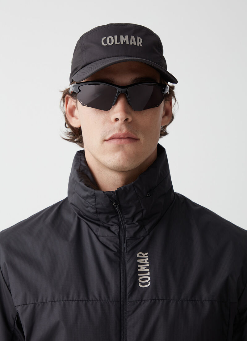 Unlined jacket with hood in the collar