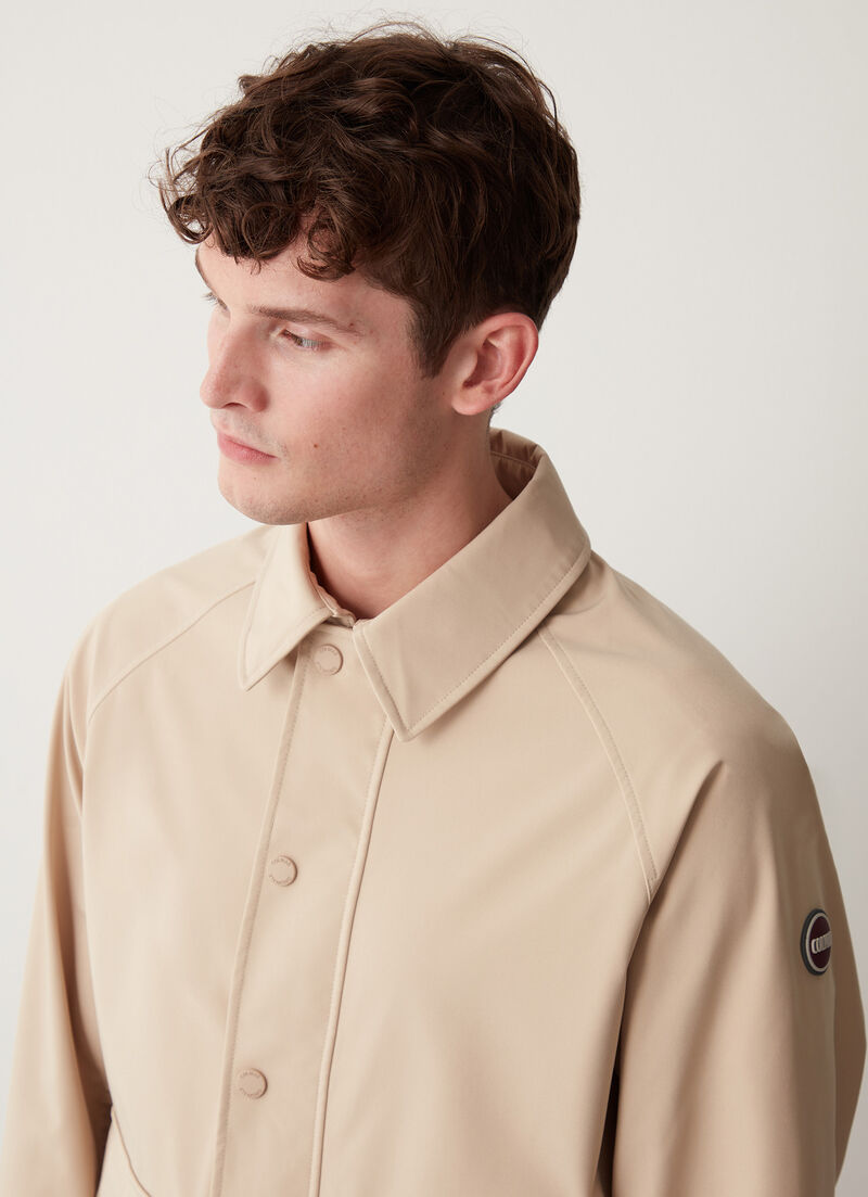 Softshell jacket with shirt collar