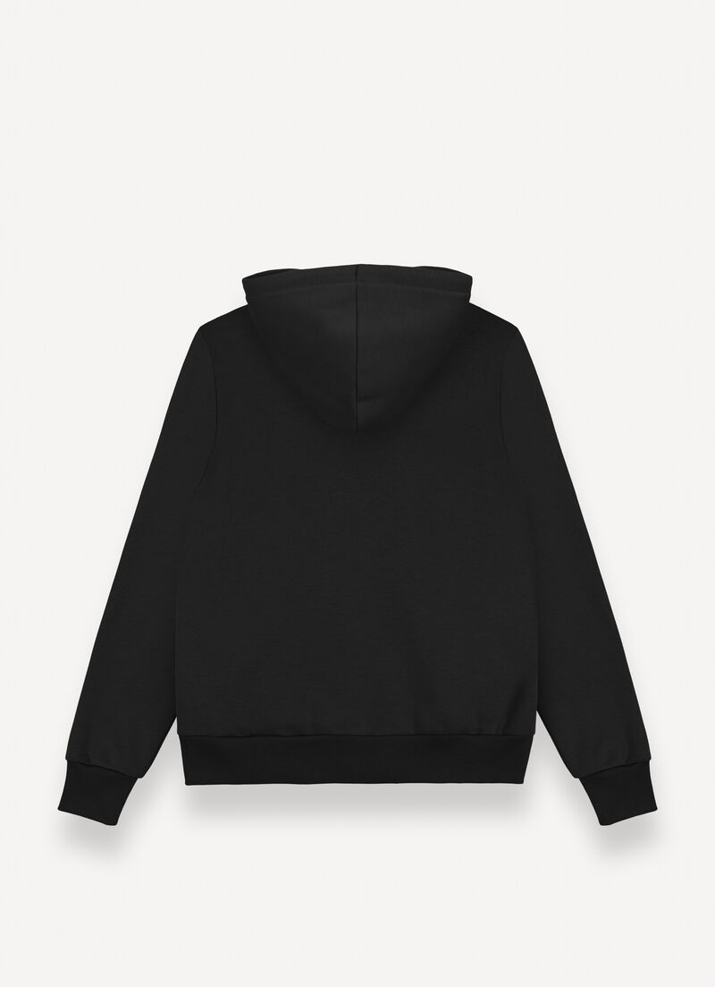 Full zip cotton sweatshirt