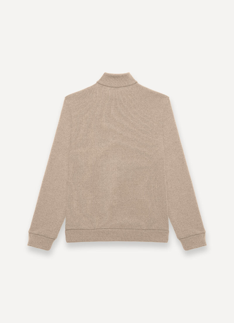 Half-zip wool ski fleece