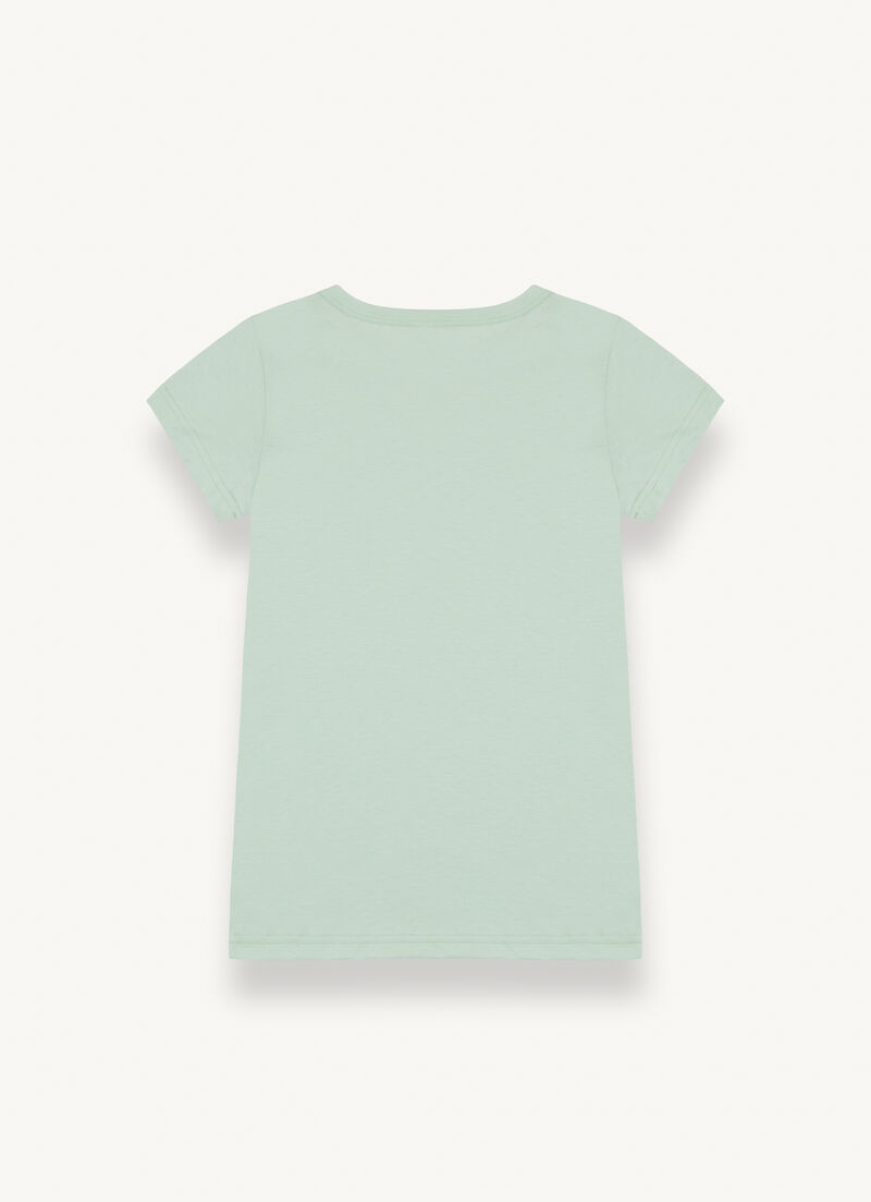 Boat-neck T-shirt