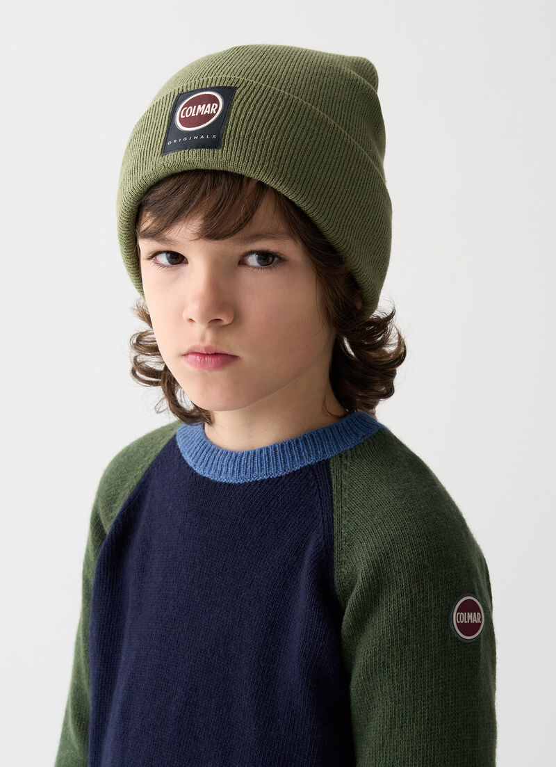 Unisex two-tone pullover