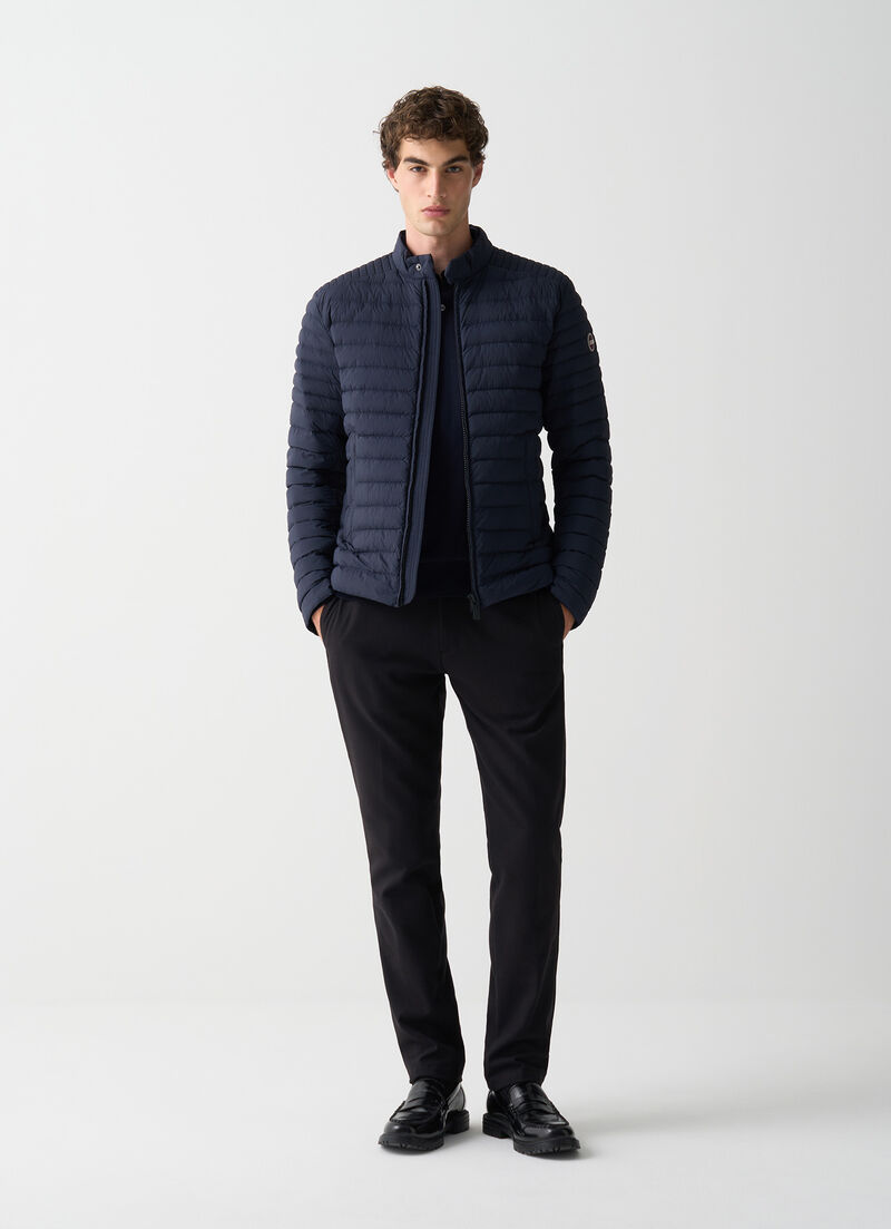 Lightweight down biker jacket