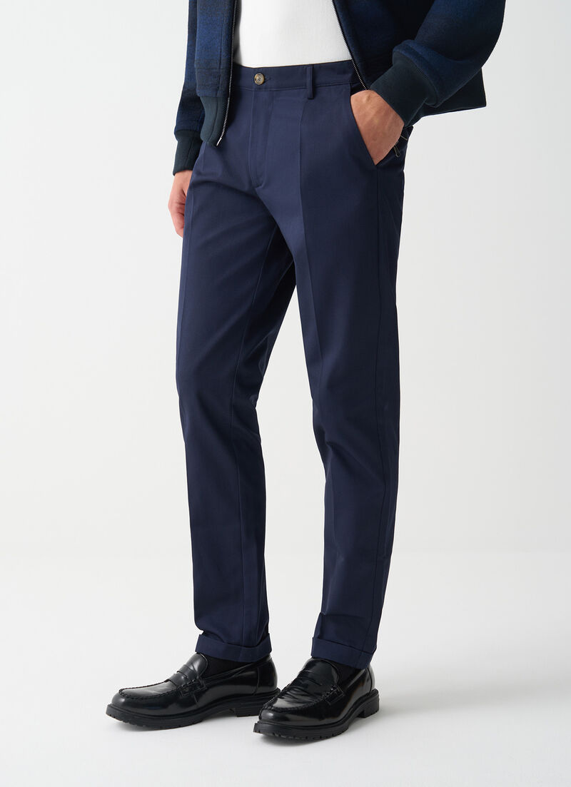 Cotton chino trousers
