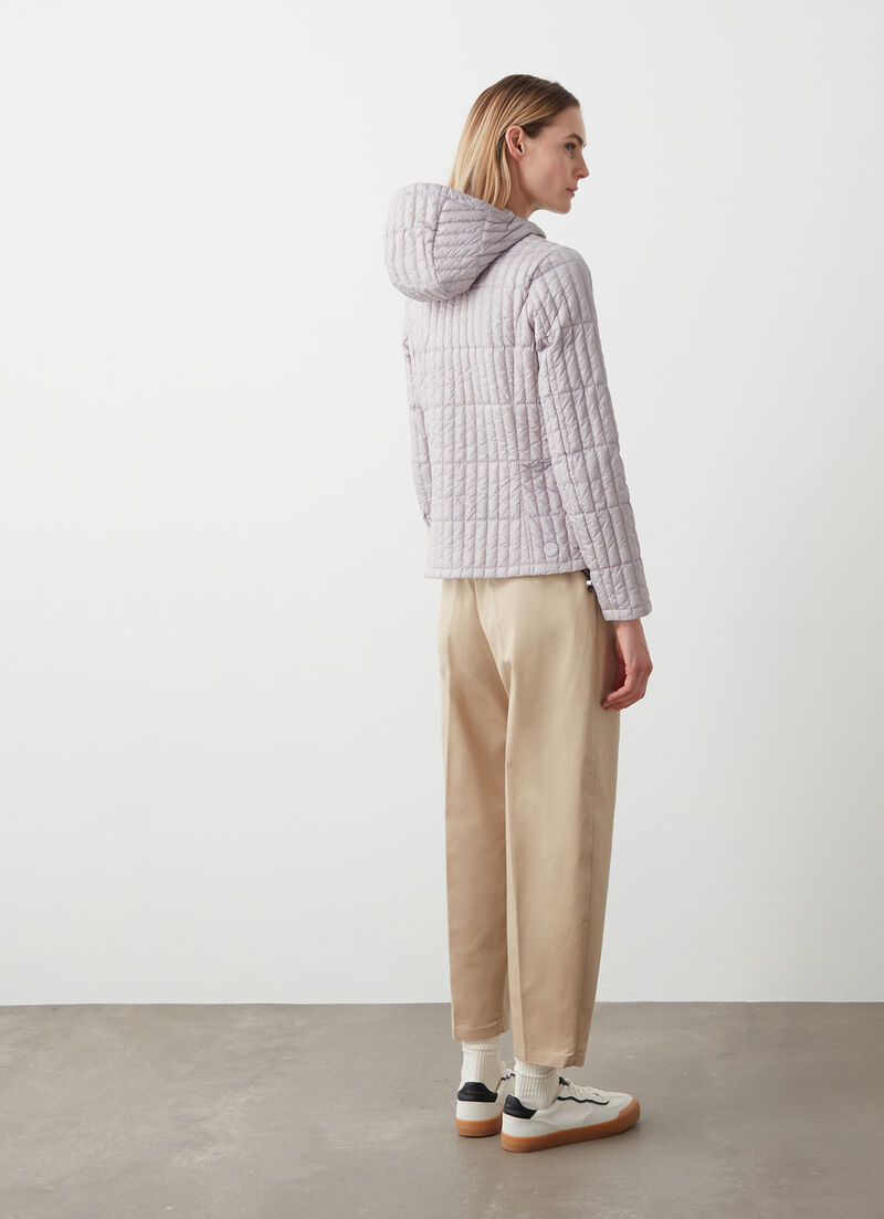 Shiny ultralight down jacket