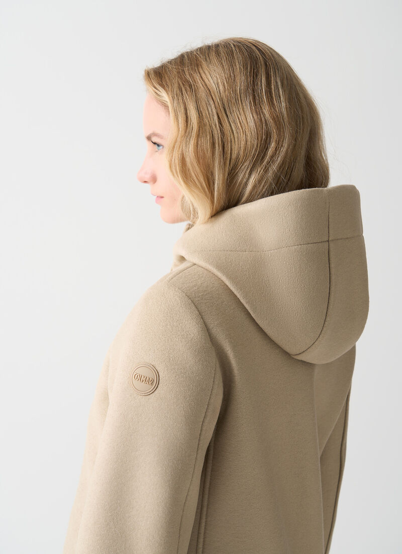 Coat with hood
