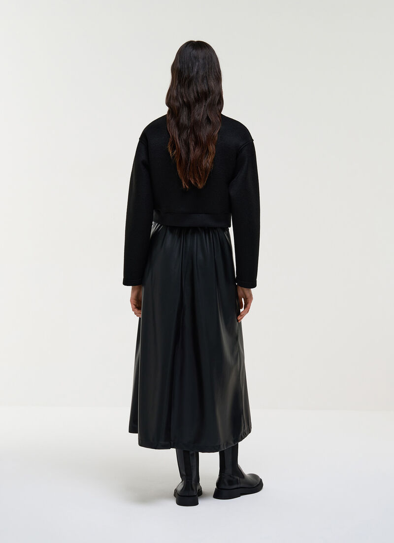 Cropped scuba bomber jacket