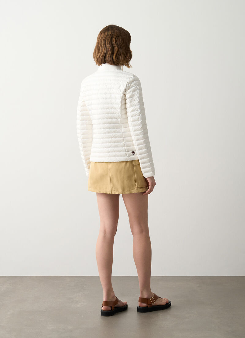 Padded collar down jacket