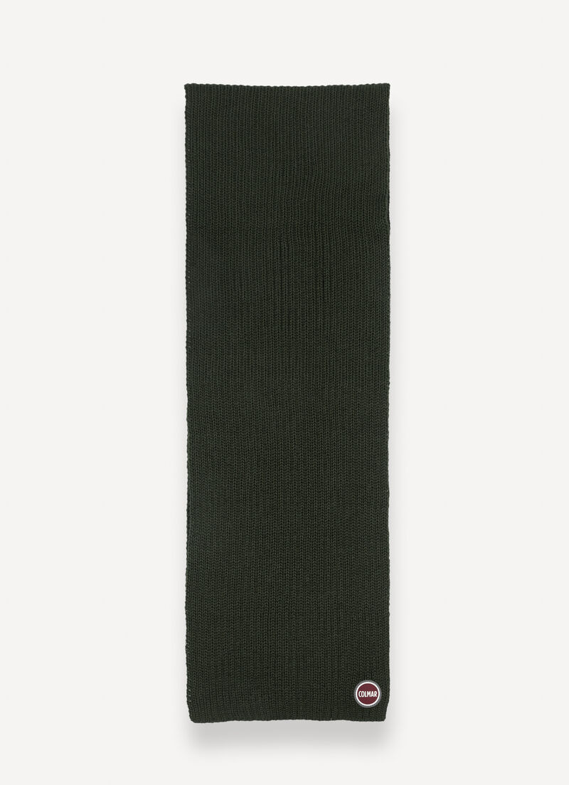 Unisex rib-knit scarf