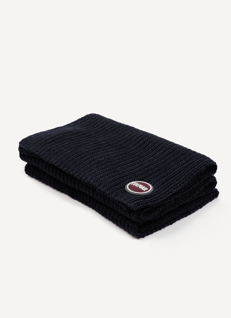 Unisex rib-knit scarf