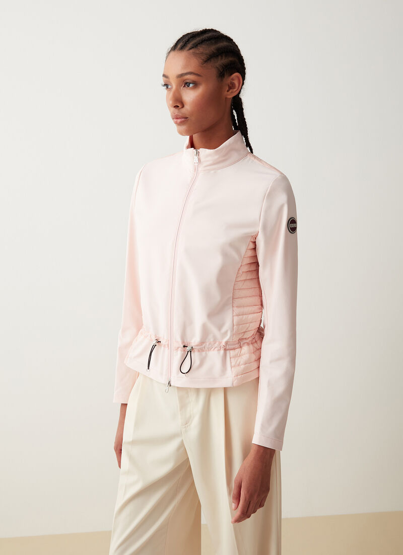 Short jacket with drawstring waist