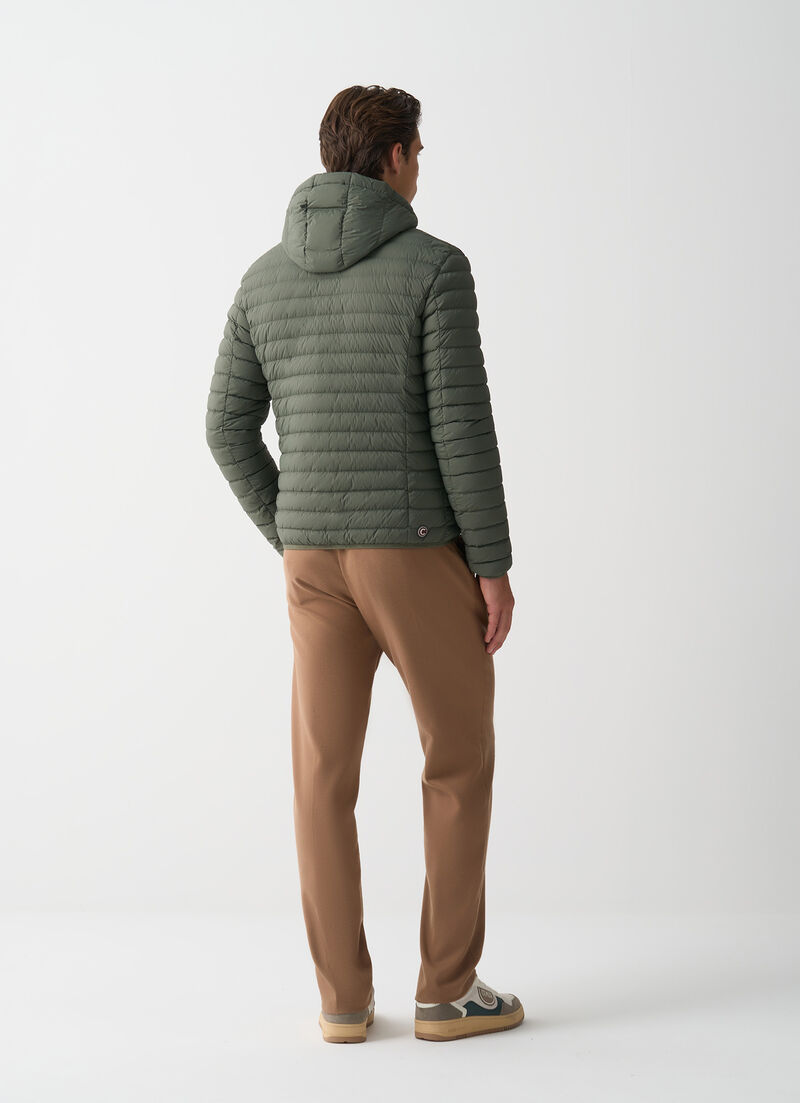 Light down jacket with hood