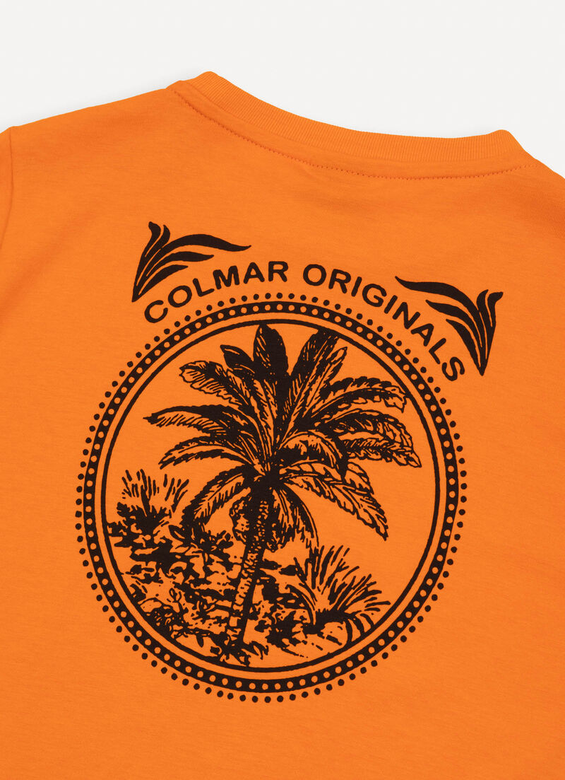 T-shirt with print on the back