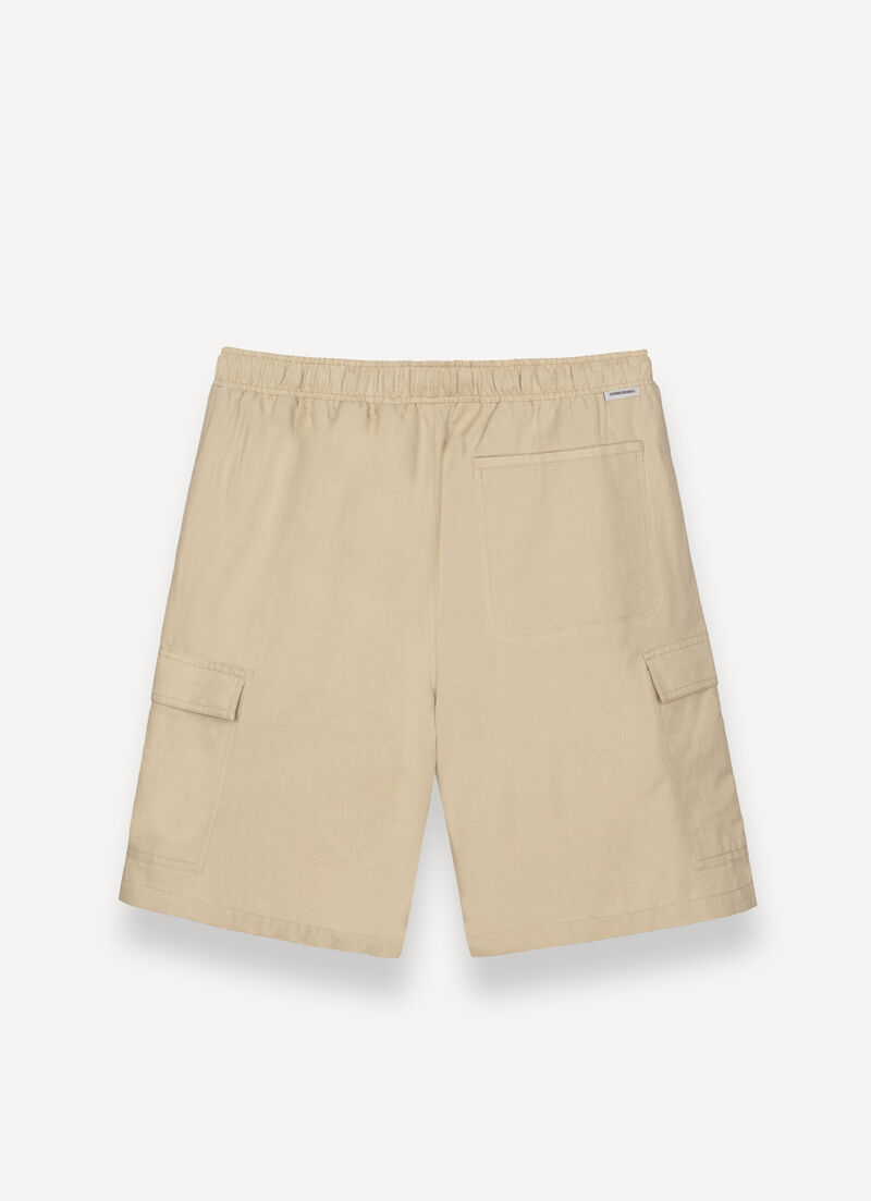 Linen safari shorts
