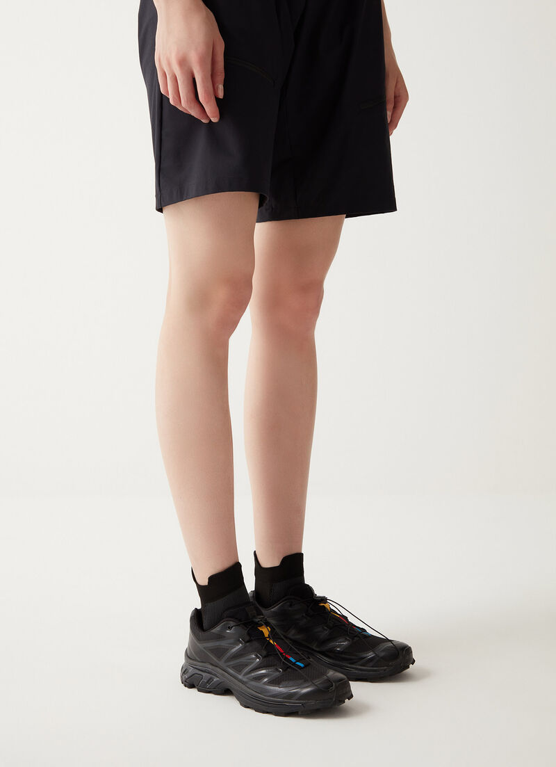 Short unisex socks with jacquard logo