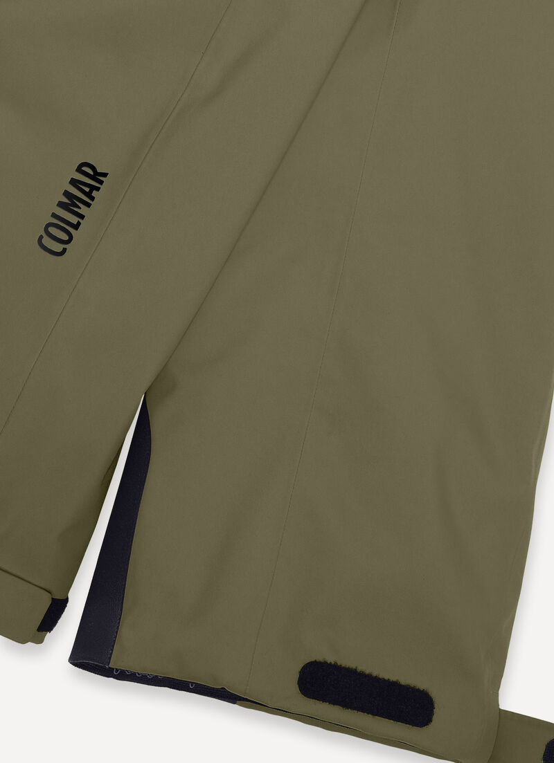 Padded ski pants with belt