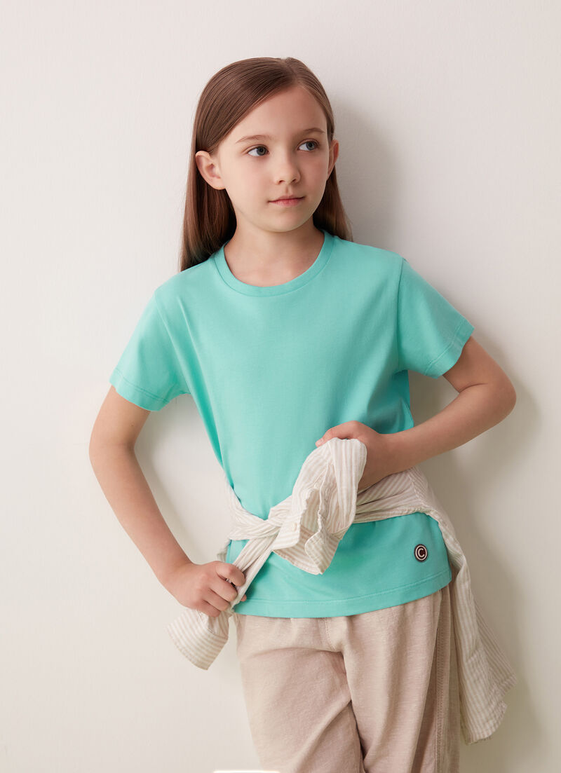 Short-sleeved jersey T-shirt