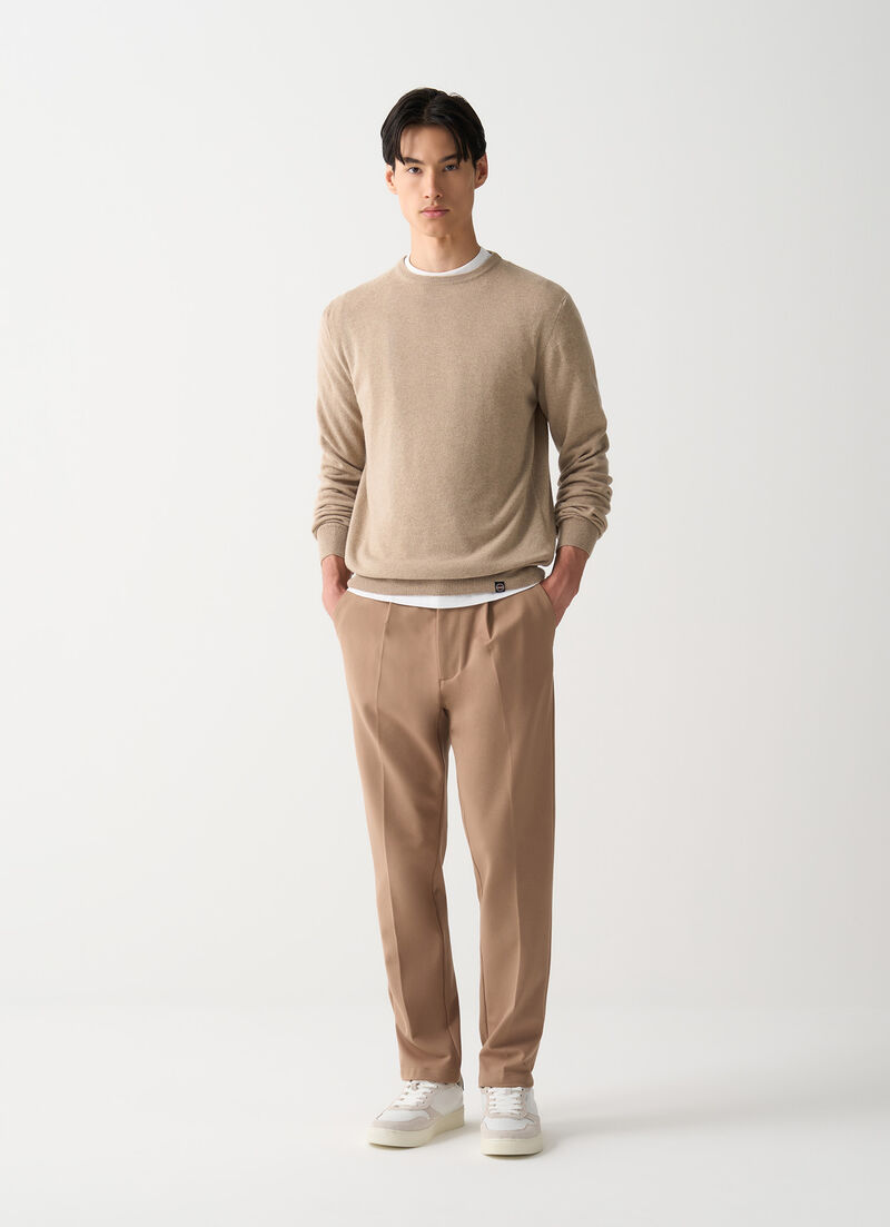 Fine-knit pullover