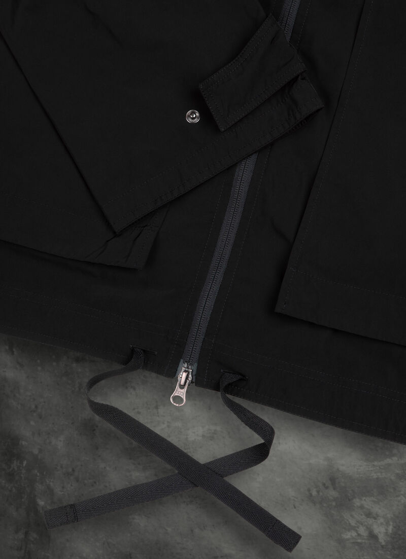 Unlined hooded jacket