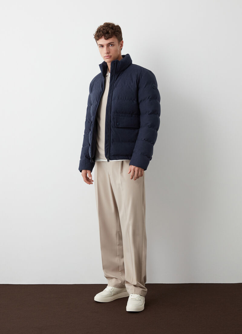 Waterproof corduroy down jacket