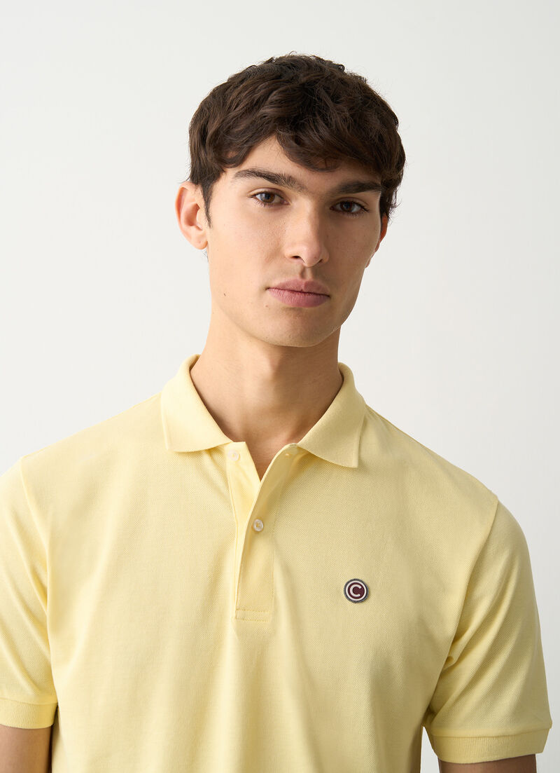 Piqué polo-shirt with ribbed trims