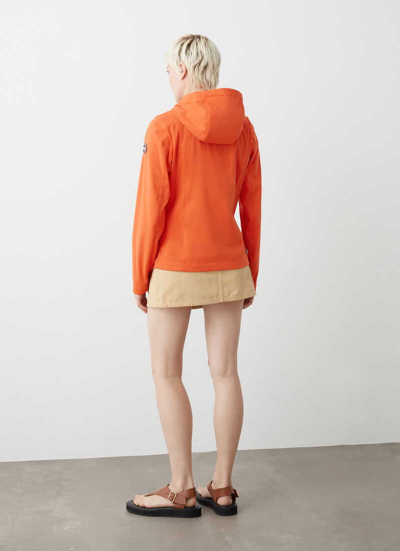 Softshell hooded jacket