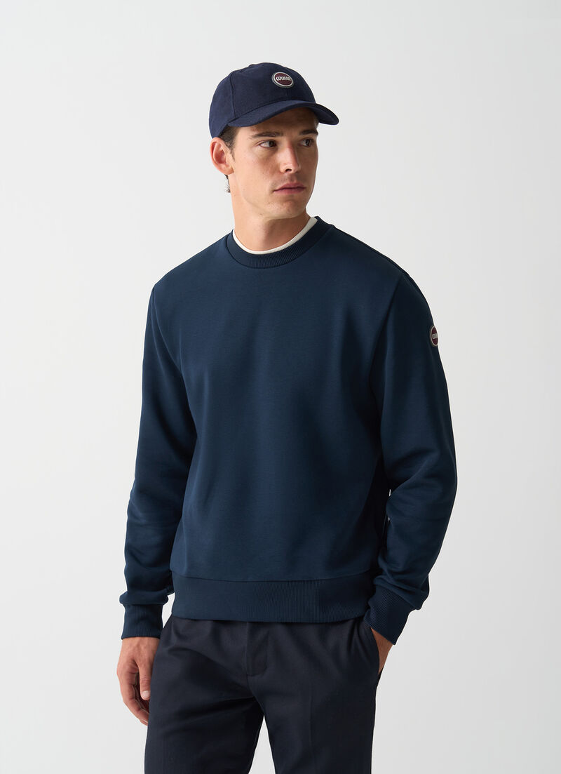 Cotton crew-neck sweatshirt