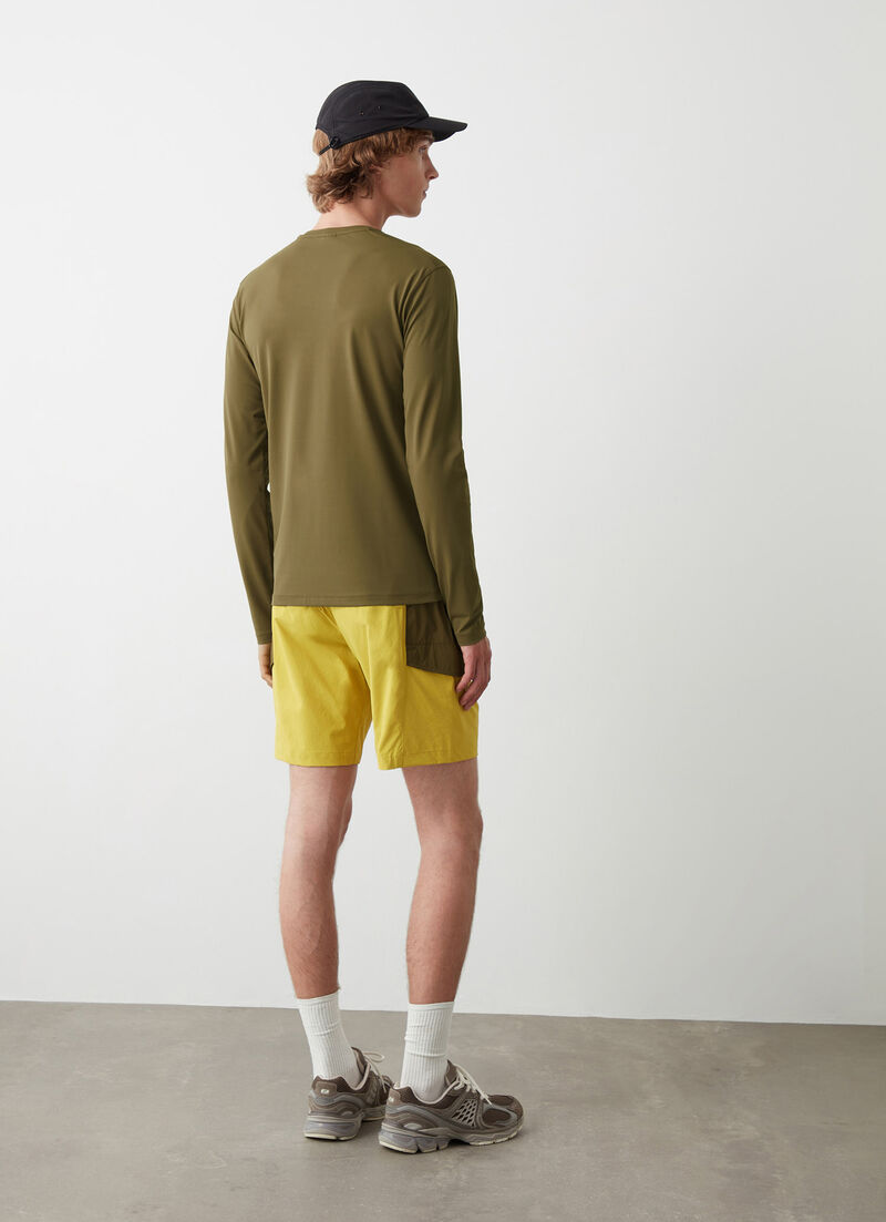 Long-sleeved T-shirt in stretch jersey
