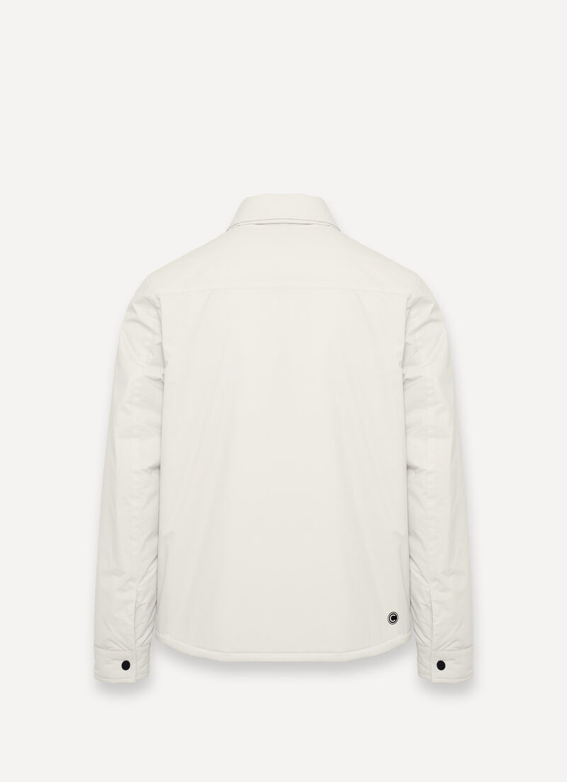 Shacket with insulating down jacket