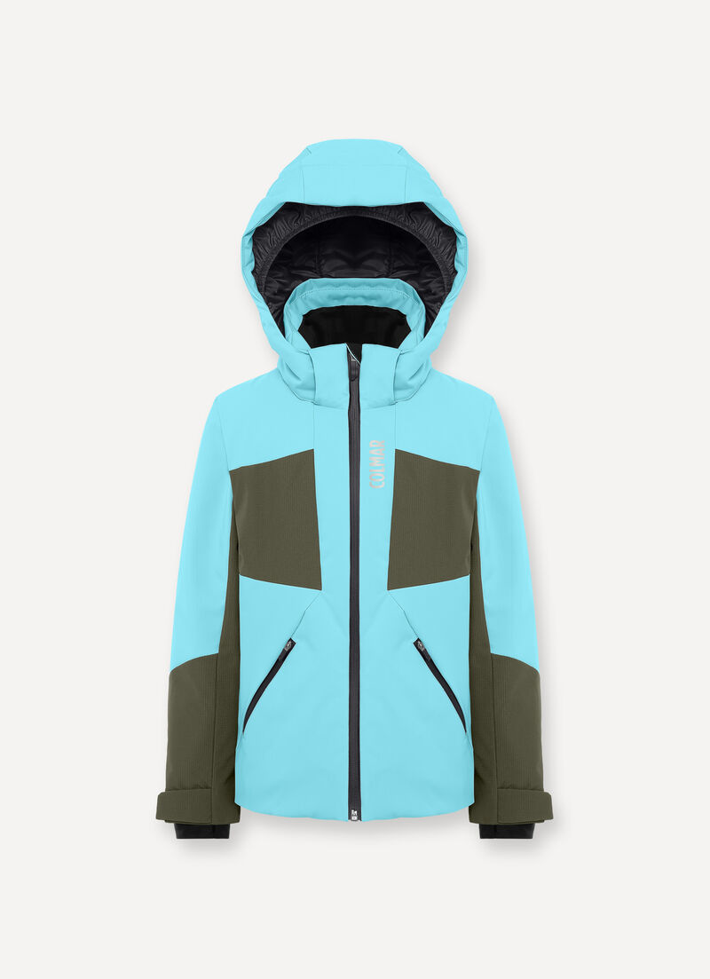 Boys’ colourblock ski jacket