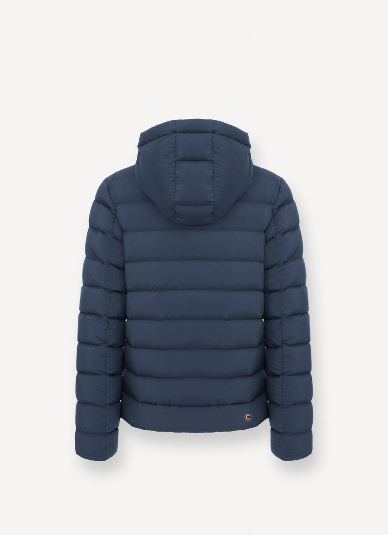 Down jacket with detachable hood