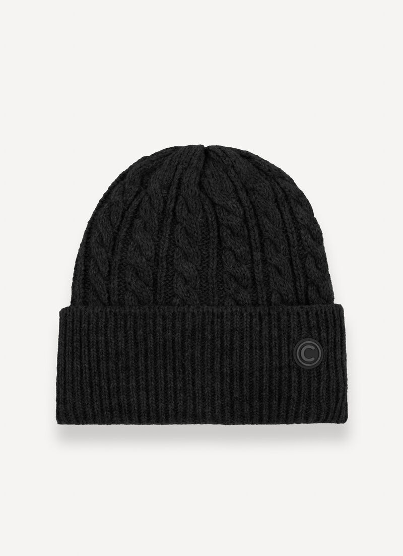 Unisex cable-knit hat