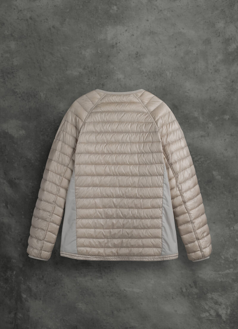Plain-coloured quilted jacket