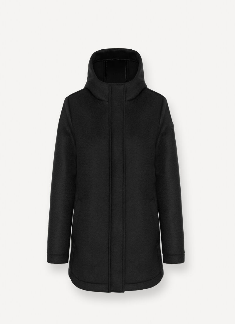 Coat with hood